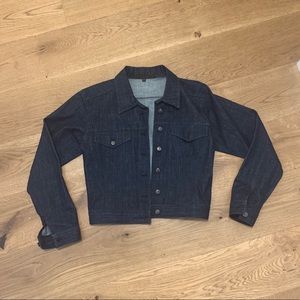 Chrome hearts dark wash denim jacket